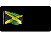 Jamaican Flag Offset License Plate Free Names on Plate