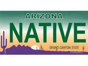 Arizona Native Photo License Plate Free Personalization on this Plate