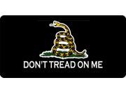 Don t Tread On Me Black Photo License Plate