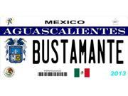 Mexico Aguascalientes Photo License Plate Free Personalization on this plate