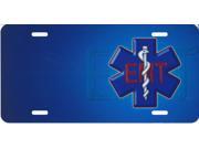 Offset EMT Logo Photo License Plate Free Personalization on this plate
