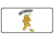 Oh Snap! Gingerbread Man Photo License Plate