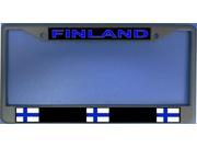 Finland Flag Photo License Plate Frame Free Personalization on this Plate