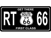 Get There First Class Route 66 Black Plate