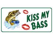 Kiss My Bass Photo License Plate