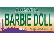 Arizona BARBIE DOLL Photo License Plate Free Personalization on this Plate