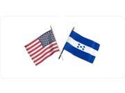 U.S. Honduras Crossed Flags Photo License Plate Free Personalization on this Plate