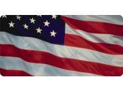 U.S. Flag Waving Photo License Plate Free Personalization on this Plate