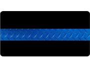 Police Thin Blue Line Photo License Plate Free Personalization on this Plate