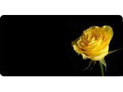 Yellow Rose Offset Photo License Plate Free Personalization on this Plate