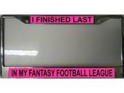 Fantasy Football League Photo License Plate Frame Free Screw Caps with this Frame