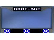 Scotland Flag Photo License Plate Frame Free Screw Caps Included