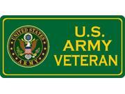 U.S. Army Veteran Green Photo License Plate