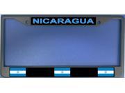 Nicaragua Flag Photo License Plate Frame Free Screw Caps with this Frame