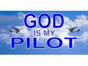 God Is My Pilot Photo License Plate