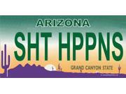 Arizona SHT HPPNS Photo License Plate Free Personalization on this Plate
