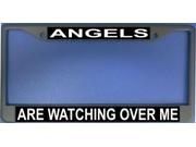 Angels Are Watching Over Me Photo License Frame. Free Screw Caps Included