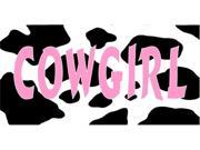 Cowgirl Pink Photo License Plate
