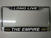 Long Live the Empire Star Wars License Plate Frame Free Screw Caps Included