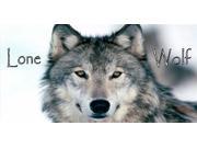 Lone Wolf Photo License Plate