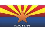 Arizona State Flag Route 66 Photo License Plate