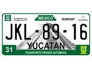 Mexico Yucatan Photo License Plate Free Personalization on this plate