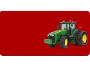 John Deere Tractor Offset On Red Plate