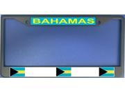 Bahamas Flag Photo License Plate Frame Free Screw Caps with this Frame