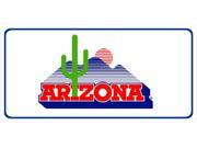 Arizona Cactus Logo Photo License Plate