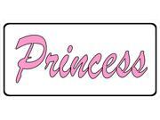 Princess Photo License Plate