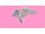 Angel On Pink Photo License Plate Free Personalization on this Plate