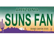 Arizona SUNS FAN Photo License Plate Free Personalization on this Plate