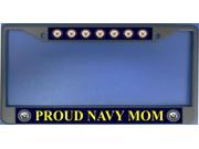 Proud Navy Mom Photo License Plate Frame Free Screw Caps with this Frame