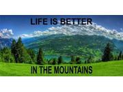 Life Is Better In The Mountains Plate
