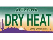 Arizona DRY HEAT Photo License Plate Free Personalization on this Plate