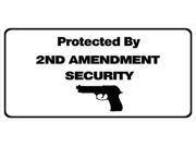 Protected By 2nd Amendment Photo License Plate