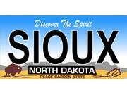 ND Sioux Photo License Plate Free Personalization on this Plate