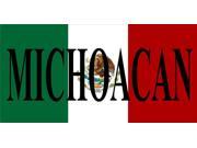 Mexican Flag with Michoacan Photo License Plate