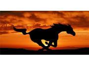 Mustang On Orange Sunset Photo License Plate Free Personalization on this Plate