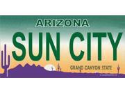 Arizona Sun City Photo License Plate Free Personalization on this Plate