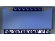 Proud Air Force Mom Photo License Plate Frame Free Screw Caps with this Frame