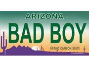 Arizona BAD BOY Photo License Plate Free Personalization on this Plate