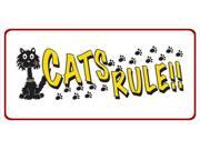 Cats Rule!! Photo License Plate