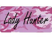 Lady Hunter Photo License Plate