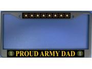 Proud Army Dad Photo License Plate Frame Free Screw Caps with this Frame