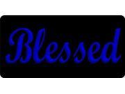 Blessed Blue Photo License Plate