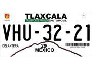 Mexico Tlaxcala Photo License Plate Free Personalization on this plate