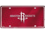 Houston Rockets Metal License Plate