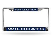 Arizona Wildcats Laser Chrome License Plate Frame Free Screw Caps with this Frame