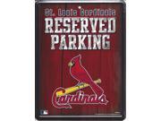 St. Louis Cardinals Metal Parking Sign